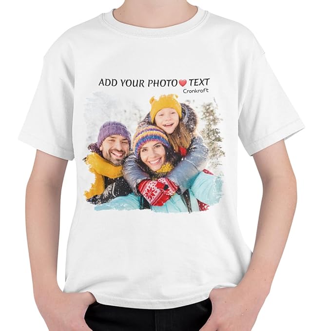 AXOLOR Add Your Own Text Design Custom Personalized Front and Back T-Shirts for Boys, T-Shirts for Men, T-Shirts for Women, T-Shirts for Girl, Micro Polyester Regular Fit White T-Shirt