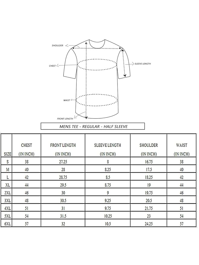 AXOLOR Men's Printed 100% Cotton T-Shirt - Regular Fit, Round Neck, Half Sleeves