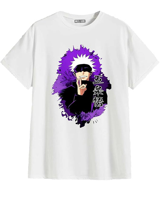 AXOLOR desing Satoru Gojo Anime Quote Printing T-Shirts for Men Collection | Mens Anime Tshirt