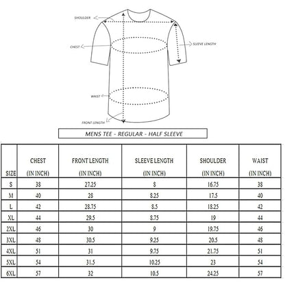 AXOLOR Men's Graphic Print Regular Fit Half Sleeve Round Neck Cotton T-Shirt