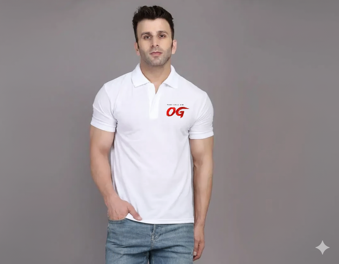his 'They Call Him OG' printed t-shirt is the perfect blend of style and attitude.