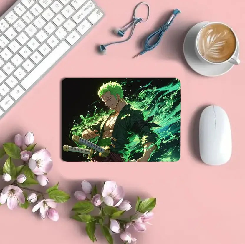 AXOLOR Desing Zoro Anime gaming Mouse Pad Non-Slip Rubber Base for Computer leptop Mousepad Non Slip Base Mousepad